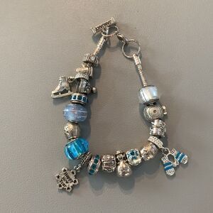 January Vintage Charm Bracelet